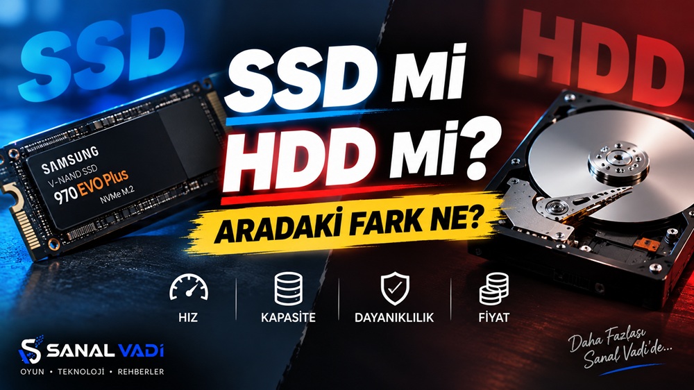 SSD Nedir? HDD’den Farkı Ne ve Bilgisayarı Gerçekten Hızlandırır mı?